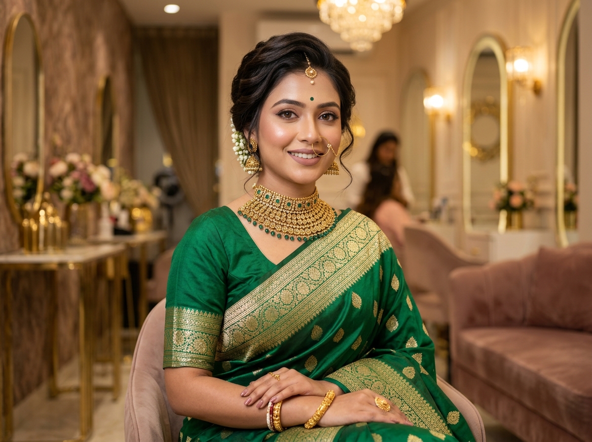 Emerald Silk Reception Glamour